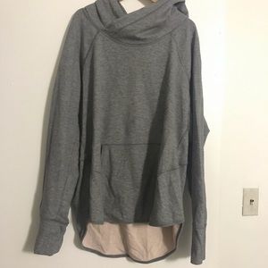 Lululemon hoodie / Size 12 Grey *pink stain